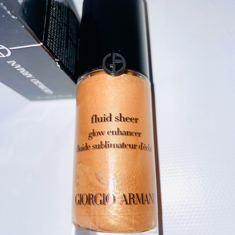 Giorgio Armani Fluid Sheer Glow Enhancer # 10 Bronze 🤩100% Original - Picture 10 of 13